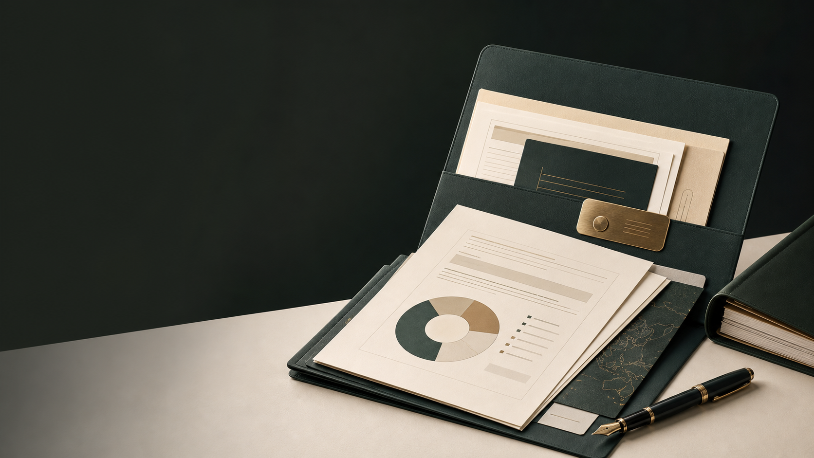 A premium financial product dossier with supporting documents